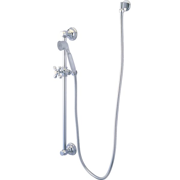 Kingston Brass Shower Combo, Polished Chrome, Wall Mount KAK3321W1 - main